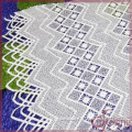 Guipure geometric embroidery lace fabric